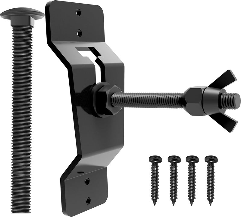 Adamoss Wall Mount Spare Tire Carrier Mount for Trailer,Spare Tire Carrier Bracket for Enclosed Trailer Accessories Spare Tire Holder for Trailer, Wheel Bracket Rack for Enclosed Trailer(Black) - Image 1